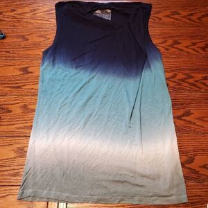 Young broke&fabulous ombre blue top size Medium